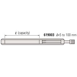 Thanh gá kẹp căn mẫu 5-100mm Mitutoyo 619003 5 thanh ga kep can mau 5 100mm mitutoyo 619003 1