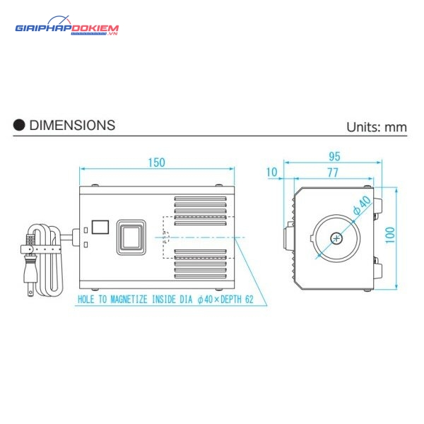 Thiết bị tạo từ-Khử từ Mini Niigata Seiki MT-G 6 Thiết bị tạo từ-Khử từ Mini Niigata Seiki MT-G - Ảnh 3
