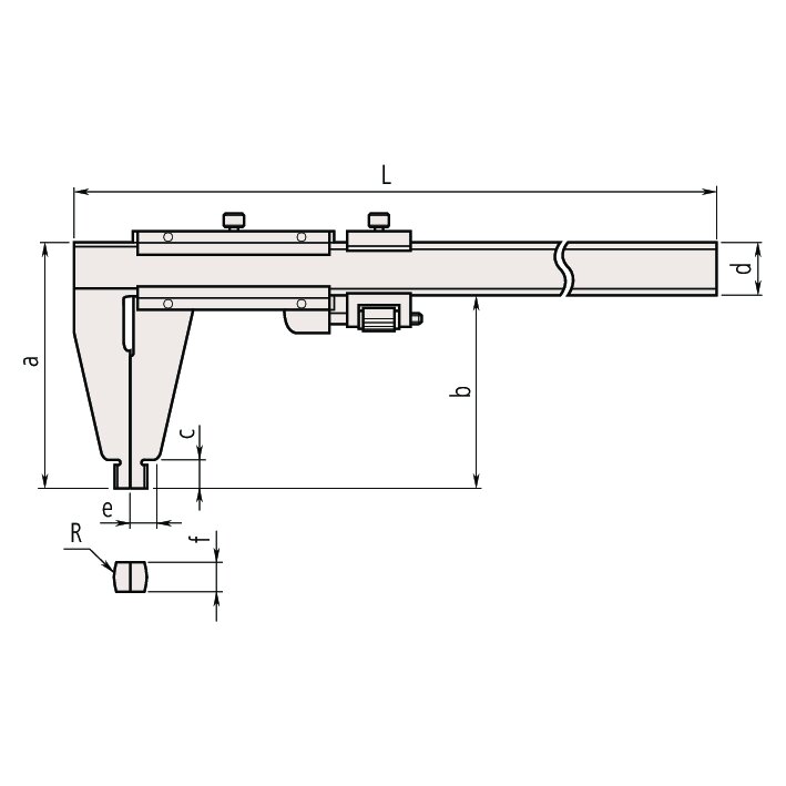 Thước Cặp Cơ Khí 1 Ngàm Đo Metric/Inch 0-2000mm/0.02mm Mitutoyo 160-159 8 Thước Cặp Cơ Khí 1 Ngàm Đo Metric/Inch 0-2000mm/0.02mm Mitutoyo 160-159 - Ảnh 2
