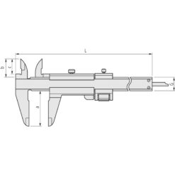 Thước Cặp Cơ Khí Có Chỉnh Tinh, 0-7"/0.001" Mitutoyo 532-120 5 thuoc cap co khi co chinh tinh 0 7 0 001 mitutoyo 532 120 1