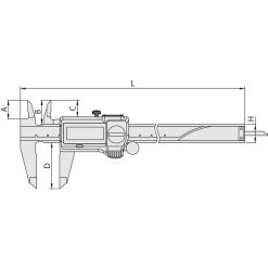 thuoc cap dien tu 0 300mm mitutoyo 500 714 20 1