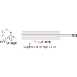 Thước đo cạnh thẳng/song song dạng hình tam giác Mitutoyo 619022 5 thuoc do canh thang song song dang hinh tam giac mitutoyo 619022 1
