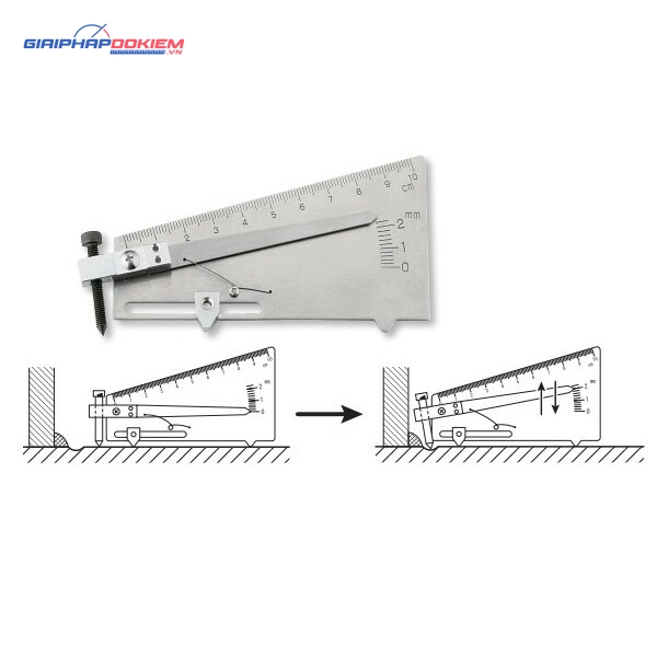 Thước đo độ sâu rãnh hàn 0-2mm Niigataseiki WGU-2S 3 Thước đo độ sâu rãnh hàn 0-2mm Niigataseiki WGU-2S