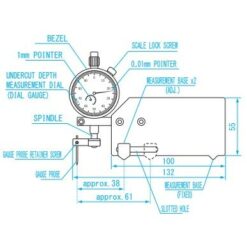 Thước đo độ sâu rãnh hàn 0-4mm Niigataseiki FDW-1 5 thuoc do do sau ranh han 0 4mm niigataseiki fdw 1 1