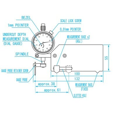 Thước đo độ sâu rãnh hàn 0-4mm Niigataseiki FDW-1 4 Thước đo độ sâu rãnh hàn 0-4mm Niigataseiki FDW-1 - Ảnh 2