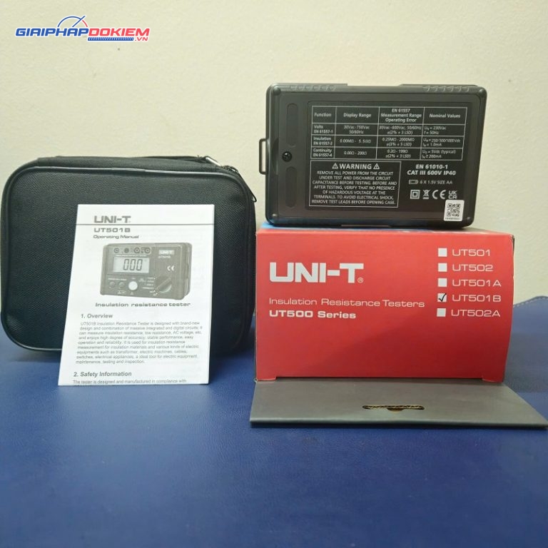 Máy đo điện trở cách điện Uni-T UT501B (1000V;5GΩ) 2 Máy đo điện trở cách điện Uni-T UT501B (1000V;5GΩ) - Ảnh 2