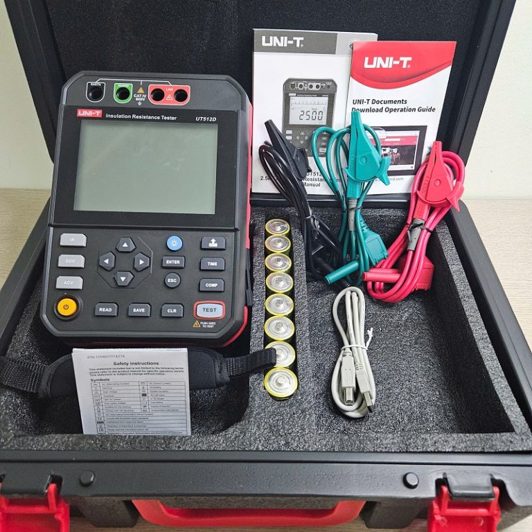 Thiết bị đo điện trở cách điện Uni-T UT512D (2.5kV;1TΩ) 3 Thiết bị đo điện trở cách điện Uni-T UT512D (2.5kV;1TΩ) - Ảnh 3