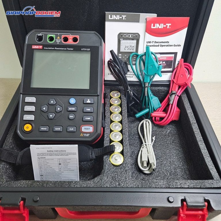 Thiết bị đo điện trở cách điện Uni-T UT512D (2.5kV;1TΩ) 3 Thiết bị đo điện trở cách điện Uni-T UT512D (2.5kV;1TΩ) - Ảnh 3