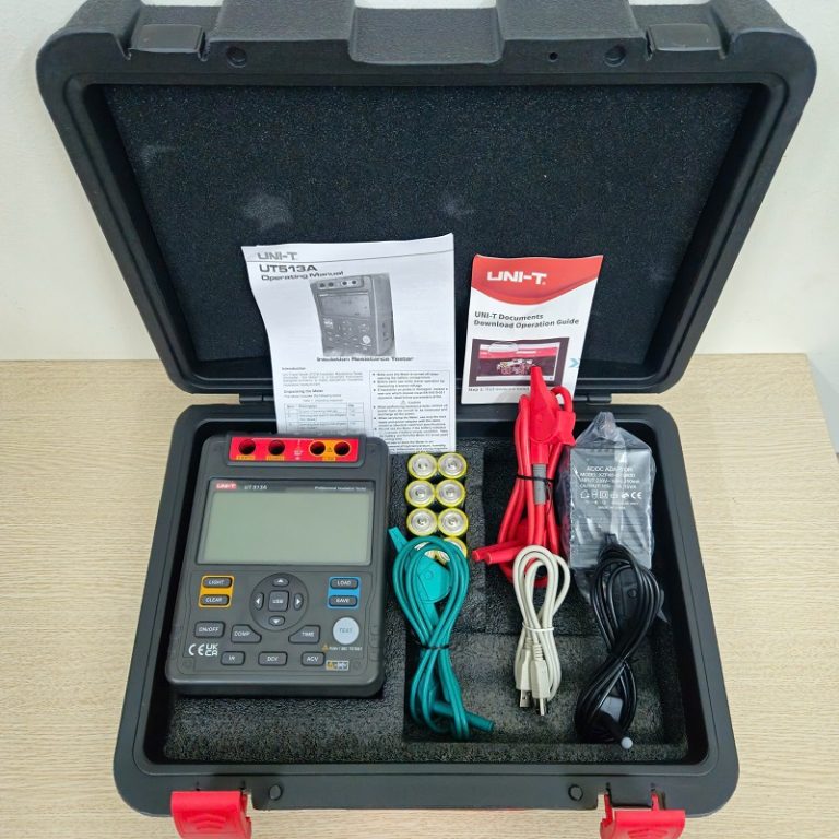 Máy đo điện trở cách điện Uni-T UT513A (5kV;1TGΩ) 3 Máy đo điện trở cách điện Uni-T UT513A (5kV;1TGΩ) - Ảnh 3