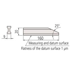 vau kep phang cho can mau 160mm mitutoyo 619018 1