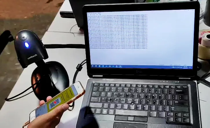 may quet ma vach qrcode diem tiem vaccine