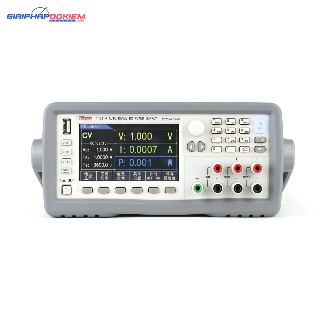 Bộ nguồn DC lập trình phạm vi rộng Tonghui TH6314 4 Bộ nguồn DC lập trình phạm vi rộng Tonghui TH6314