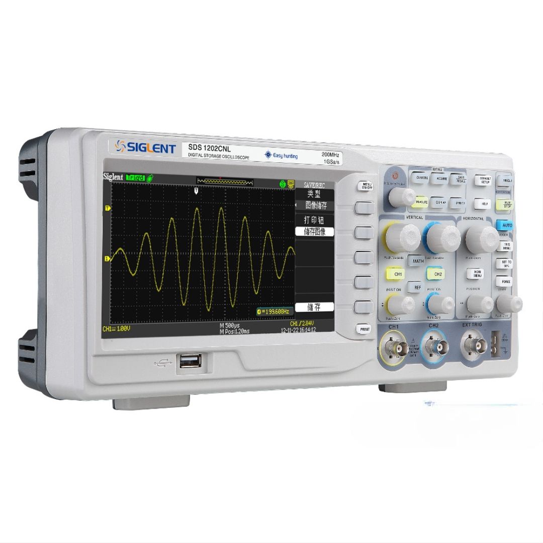 Máy hiện sóng, Oscilloscope Siglent SDS1202CFL, 200 MHz, 2 CH 2 Máy hiện sóng Siglent SDS 1202CFL