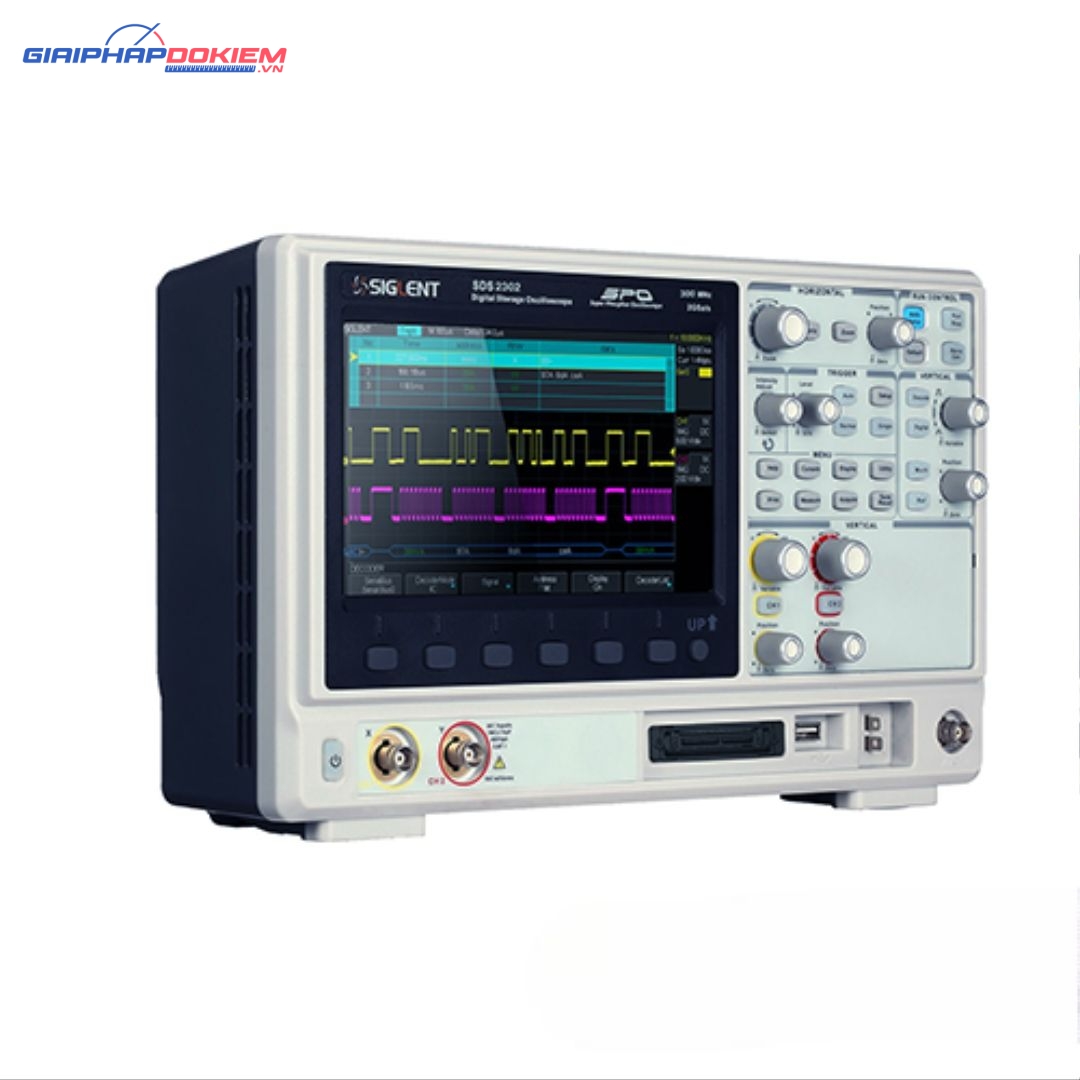 Máy hiện sóng, Oscilloscope Siglent SDS2302 300 MHz, 2 CH 2 Máy hiện sóng, Oscilloscope Siglent SDS2302