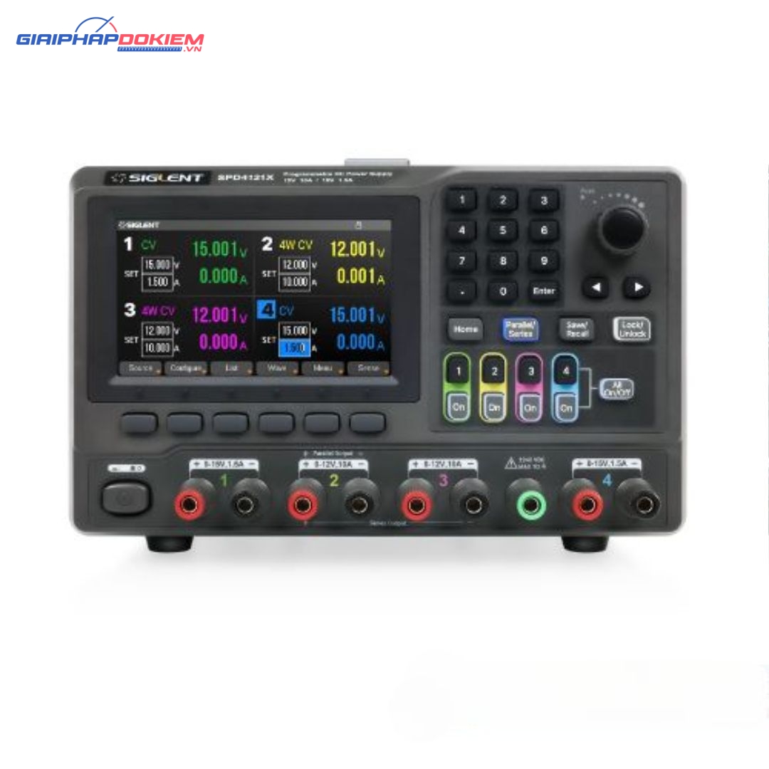Bộ nguồn lập trình DC Siglent SPD4306X 4CH 4 Bộ nguồn lập trình DC Siglent SPD4306X