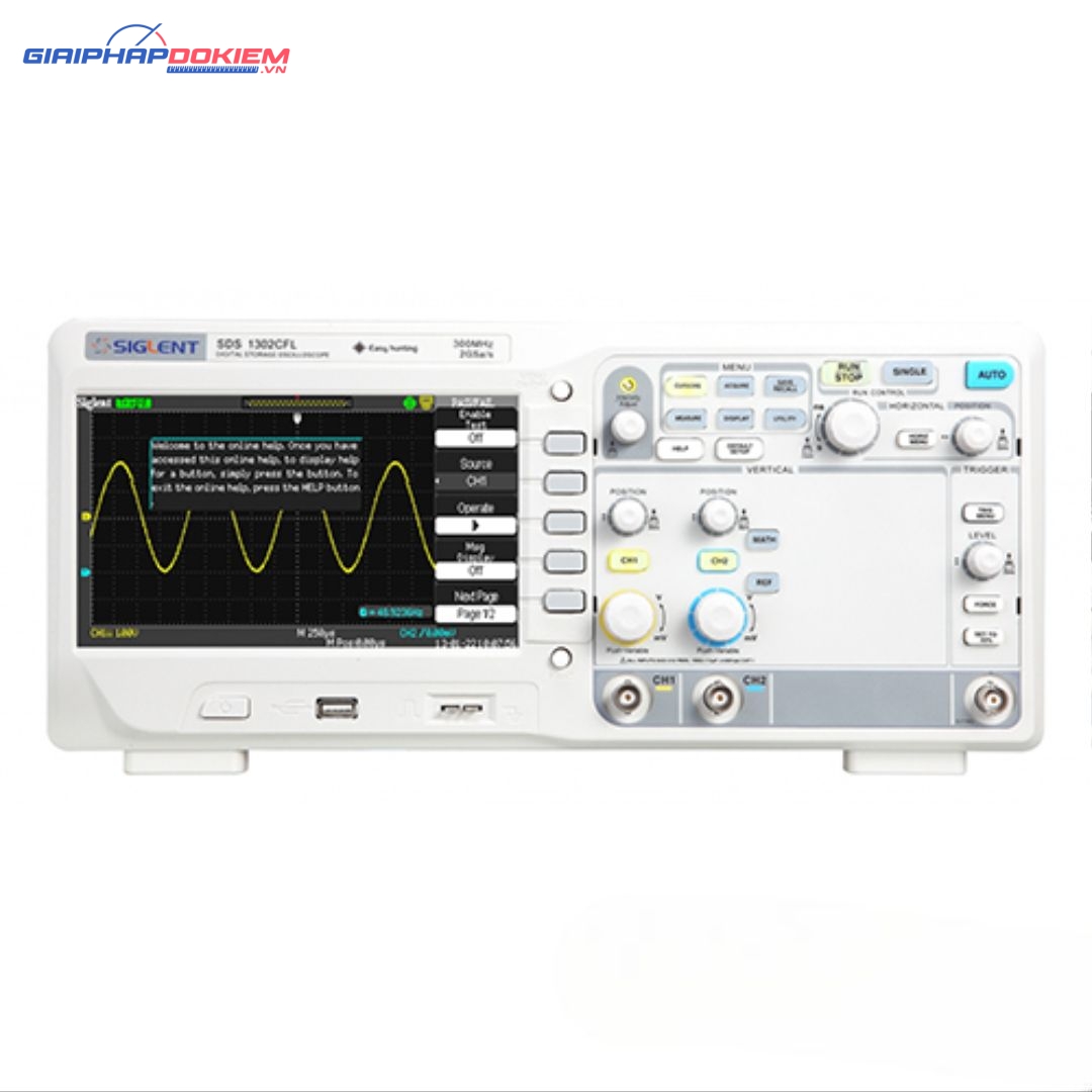 Máy hiện sóng, Oscilloscope Siglent SDS1102CFL, 100 MHz, 2 CH 2 Máy hiện sóng, Oscilloscope Siglent SDS1102CFL
