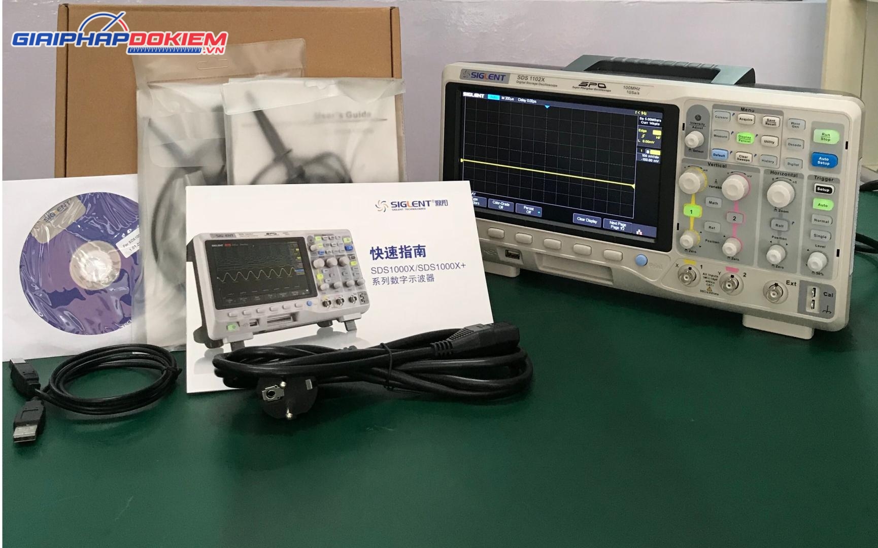 Máy hiện sóng Oscilloscope Siglent SDS1202X 200Mhz, 2 CH 6 Máy hiện sóng Oscilloscope Siglent SDS1202X 200Mhz, 2 CH - Ảnh 3