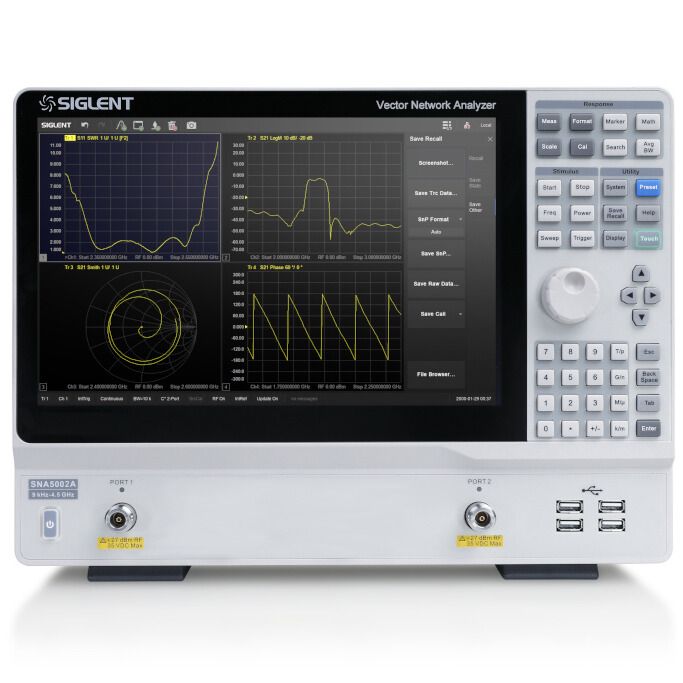 Máy phân tích mạng vector Siglent SNA5022A 100 kHz~13.5GHz 6 Máy phân tích mạng vector Siglent SNA5022A