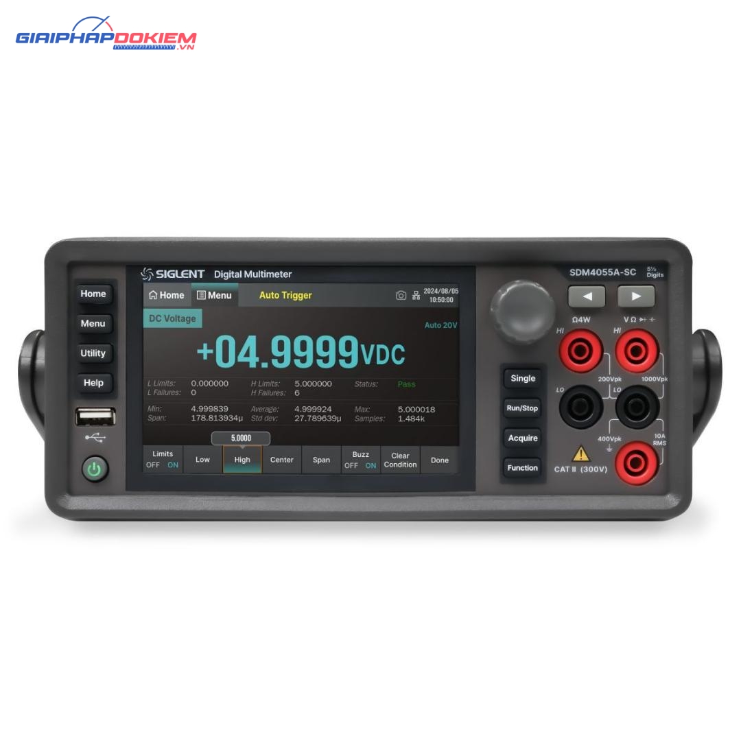 Đồng hồ vạn năng kỹ thuật số Siglent SDM4055A-SC 3 Đồng hồ vạn năng kỹ thuật số Siglent SDM4055A-SC
