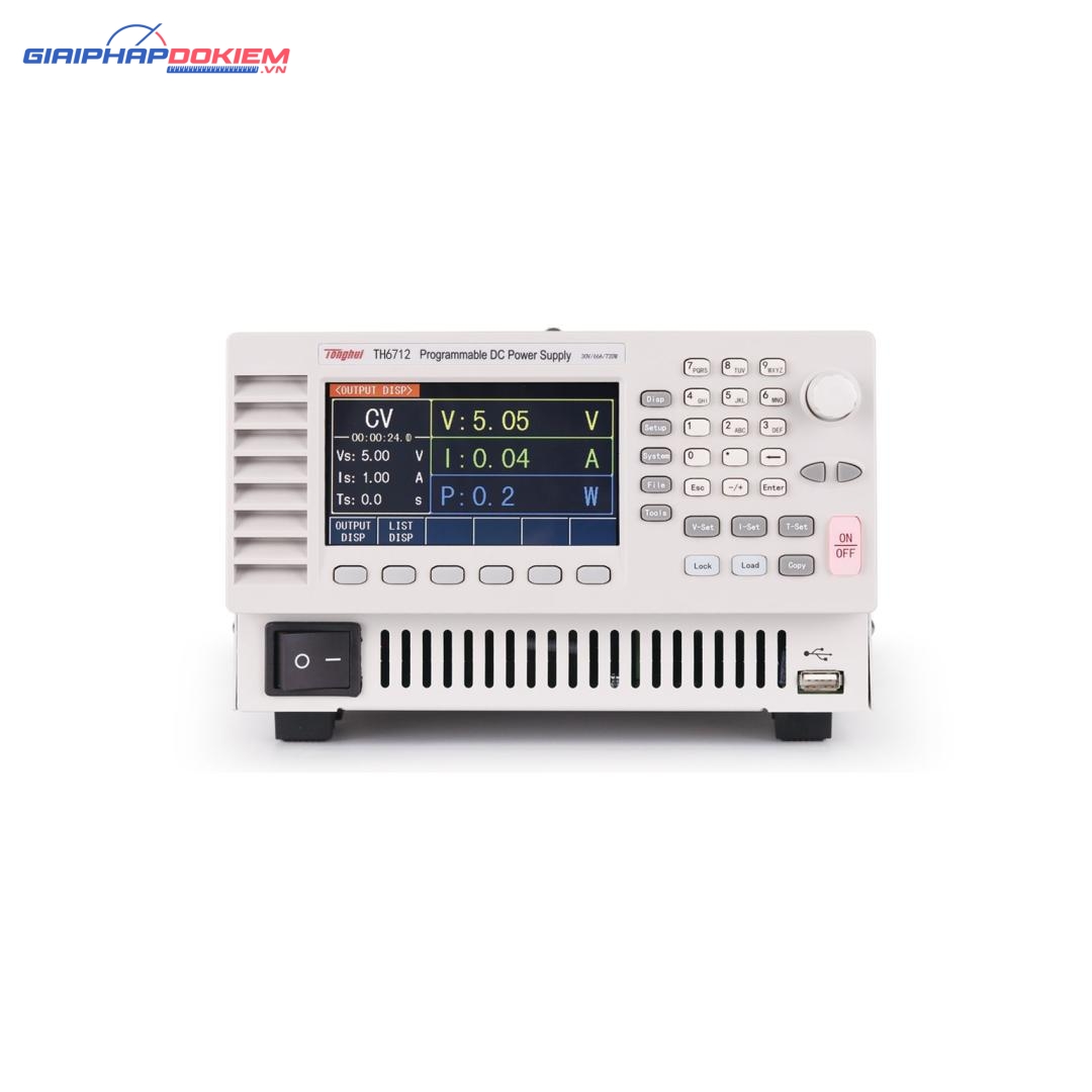 Máy cấp nguồn DC lập trình Tonghui TH6712 4 Máy cấp nguồn DC lập trình Tonghui TH6712