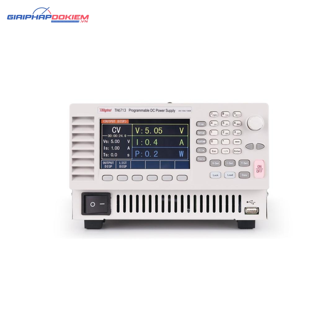 Máy cấp nguồn DC lập trình Tonghui TH6713 4 Máy cấp nguồn DC lập trình Tonghui TH6713