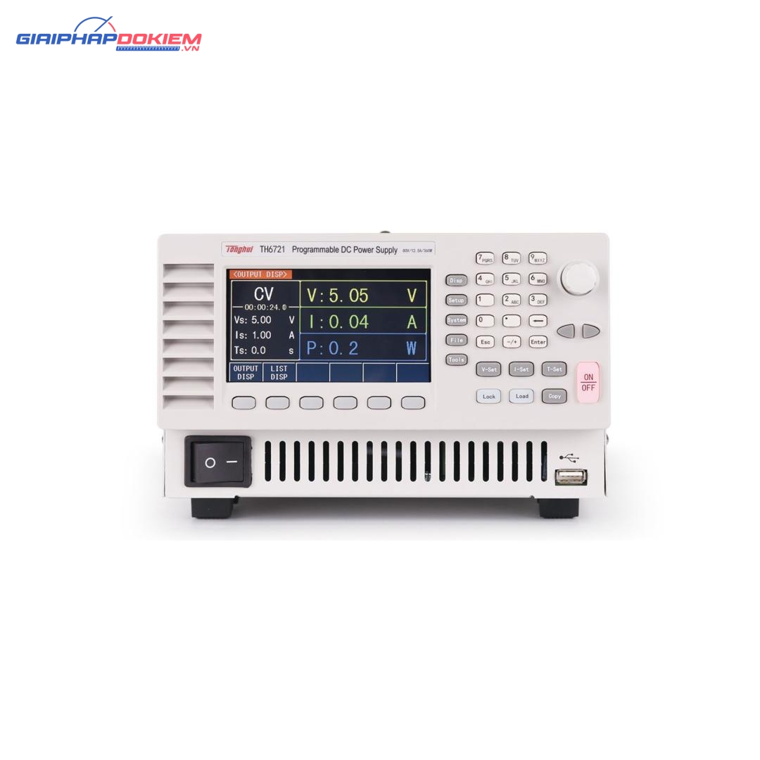 Máy cấp nguồn DC lập trình Tonghui TH6721 4 Máy cấp nguồn DC lập trình Tonghui TH6721