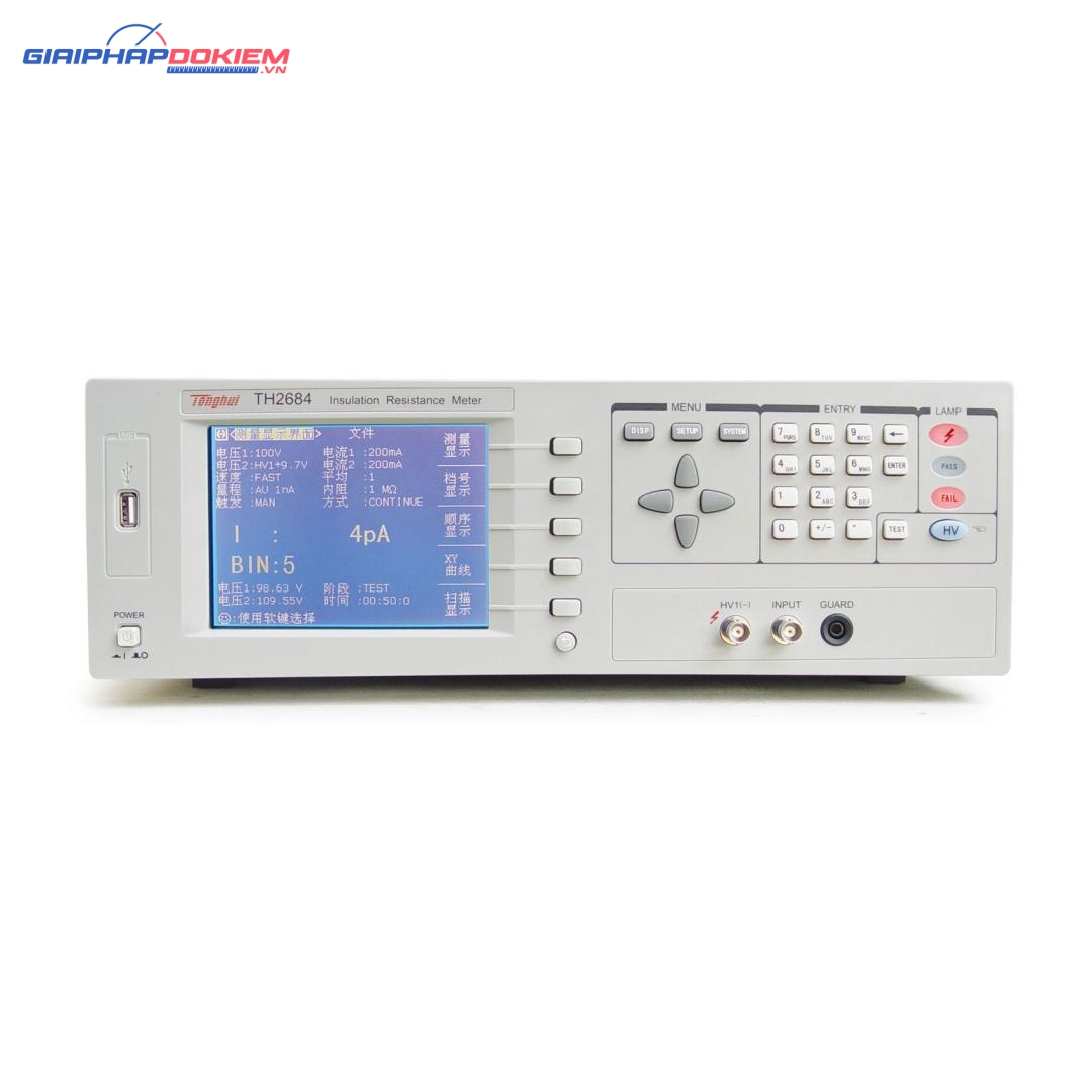 Máy đo điện trở cách điện TongHui TH2684 10kΩ - 50TΩ 4 Máy đo điện trở cách điện TongHui TH2684 10kΩ - 50TΩ