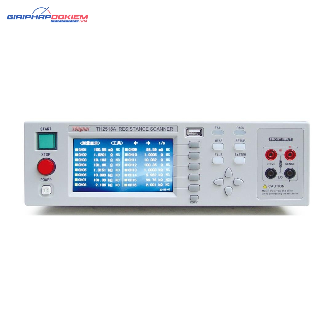 Máy đo nhiệt độ và điện trở DC Tonghui TH2518A 4 Máy đo nhiệt độ và điện trở DC Tonghui TH2518A