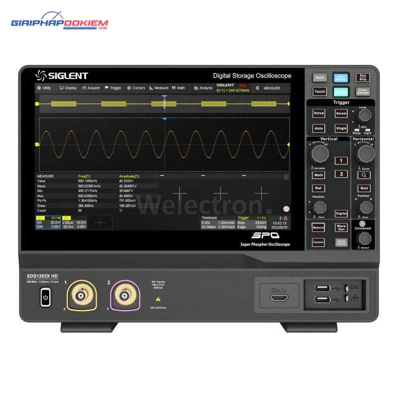 Máy hiện sóng Oscilloscope Siglent SDS1202X HD 5 Máy hiện sóng Oscilloscope Siglent SDS1202X HD