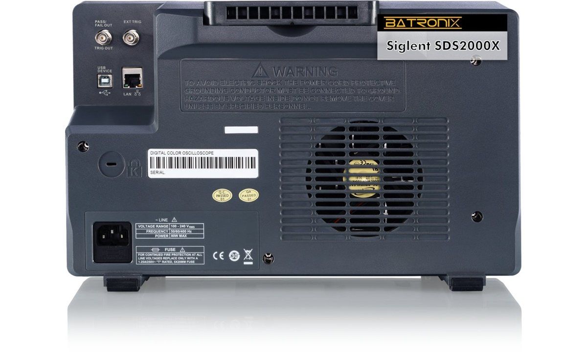 Máy hiện sóng số Siglent SDS2202X, 200 MHz, 2 CH, 2GSa/s 5 Máy hiện sóng số Siglent SDS2202X, 200 MHz, 2 CH, 2GSa/s - Ảnh 2