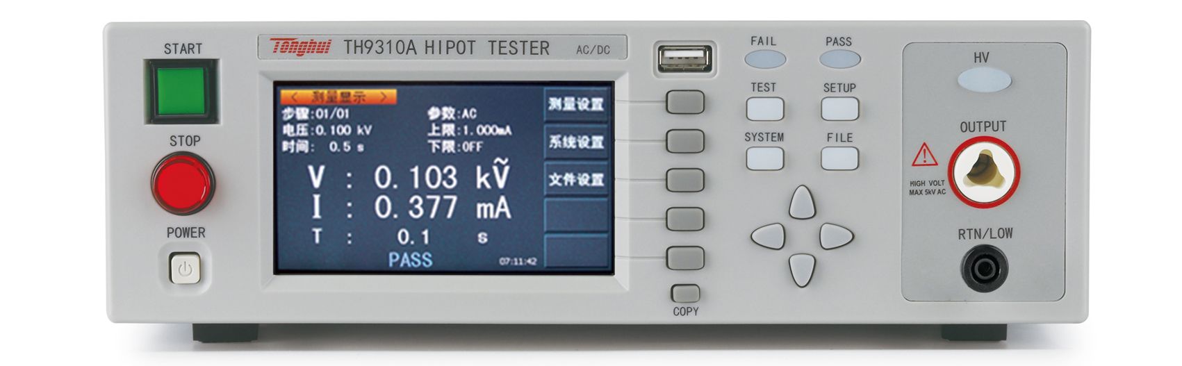 Máy kiểm tra an toàn điện Tonghui TH9310A 5kVAC/6kVDC 6 may kiem tra an toan dien tonghui th9310a 5kvac6kvdc 20191210152631 664