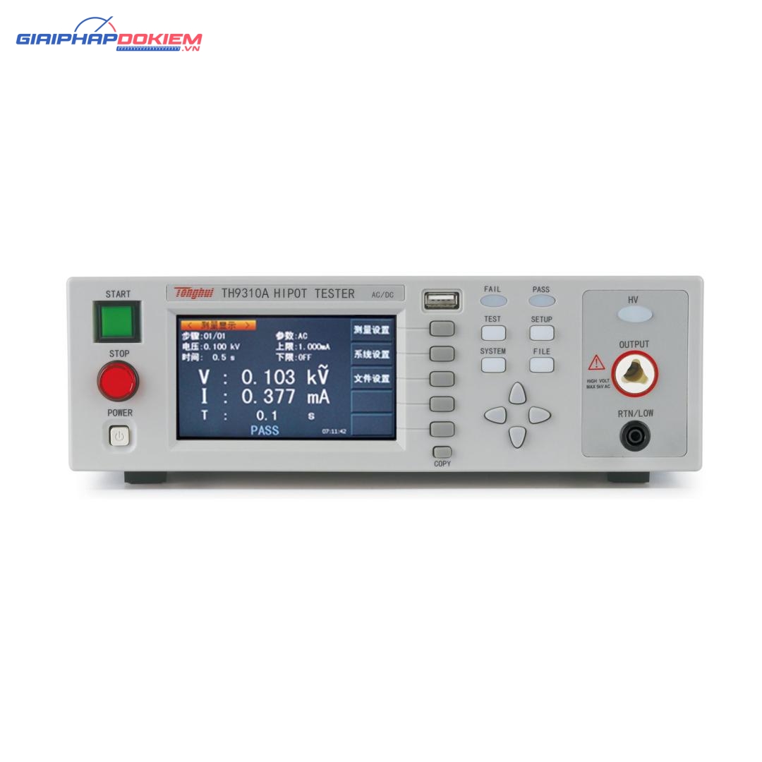 Máy kiểm tra an toàn điện Tonghui TH9310A 5kVAC/6kVDC 3 Máy kiểm tra an toàn điện Tonghui TH9310A 5kVAC/6kVDC