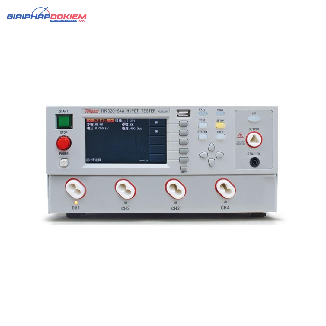 Máy kiểm tra Hi-Pot 4 kênh TongHui TH9320S4A 5kVAC-6kVDC 4 Máy kiểm tra Hi-Pot 4 kênh TongHui TH9320S4A 5kVAC-6kVDC