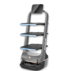 Robot giao đồ ăn tự động Softbank Robotic X1 Pro 9 robot giao do an tu dong softbank robotic x1 pro x1 tray delivery robot main gausium fpzm