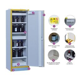 Tủ an toàn cao 1 cửa Ecosafe 3034M2 7 tu an toan cao 1 cua ecosafe 3034m2 armoire haute de securite multirisques en 14470 1 30 minutes 120 l 1 porte 2 compartiments 3034m2 7odq