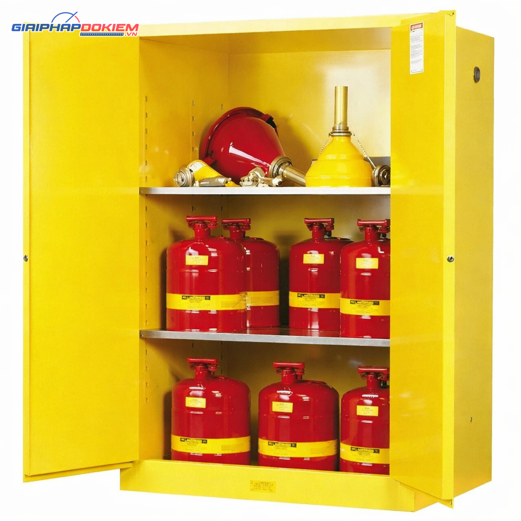 Tủ đựng hóa chất chống cháy Ecosafe SC90 2 Tủ đựng hóa chất chống cháy Ecosafe SC90