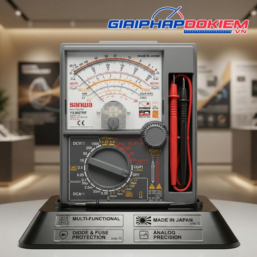 Hướng Dẫn Sử Dụng Đồng Hồ Vạn Năng Sanwa YX360TRF Chi Tiết 6 Hướng dẫn sử dụng đồng hồ vạn năng Sanwa YX360TRF