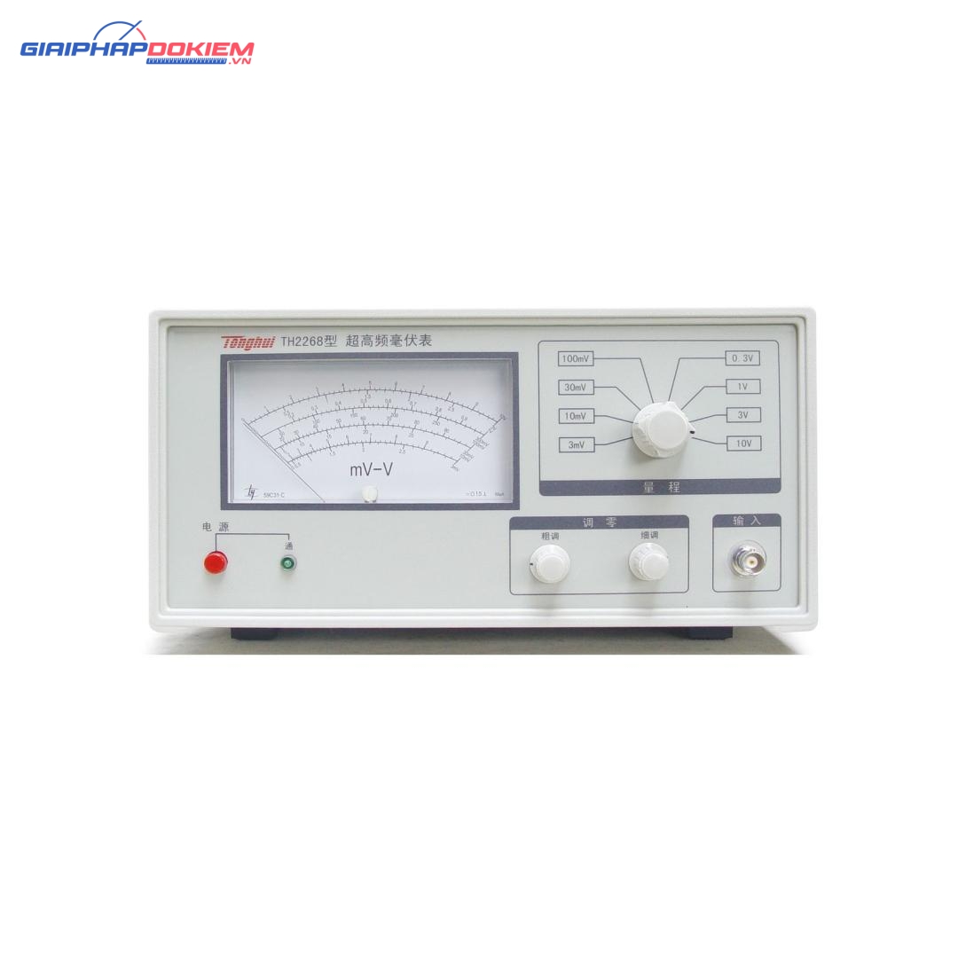 Máy đo điện áp thấp MiliVolt TongHui TH2268 1mV-10V 4 Máy đo điện áp thấp MiliVolt TongHui TH2268 1mV-10V