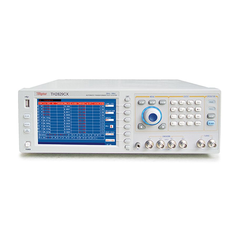 Máy kiểm tra biến áp tự động TongHui TH2829CX 1MHz 3 Máy kiểm tra biến áp tự động TongHui TH2829CX 1MHz