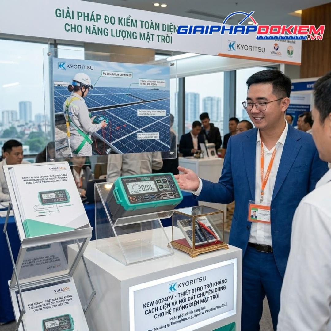 Giới thiệu về thiết bị đo hệ thống điện mặt trời Kyoritsu