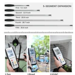 Máy đo tốc độ gió – nhiệt độ Hti HT-9829 (Anemometer, 4 chế độ đo, LCD lớn) 12 auto draft 88 ahh2