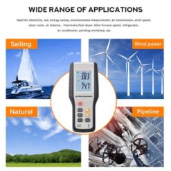 Máy đo tốc độ gió – nhiệt độ Hti HT-9829 (Anemometer, 4 chế độ đo, LCD lớn) 13 auto draft 89 lap7