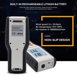 Máy đo tốc độ gió – nhiệt độ Hti HT-9829 (Anemometer, 4 chế độ đo, LCD lớn) 14 auto draft 90 ltxi