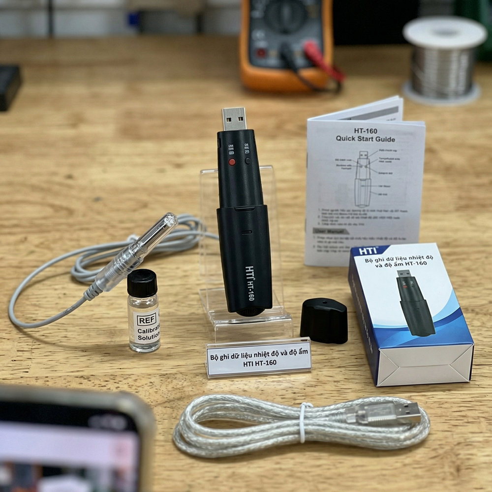 Bộ Ghi Dữ Liệu Nhiệt Độ Và Độ Ẩm HTI HT-160 6 Bộ Ghi Dữ Liệu Nhiệt Độ Và Độ Ẩm HTI HT-160 - Ảnh 3