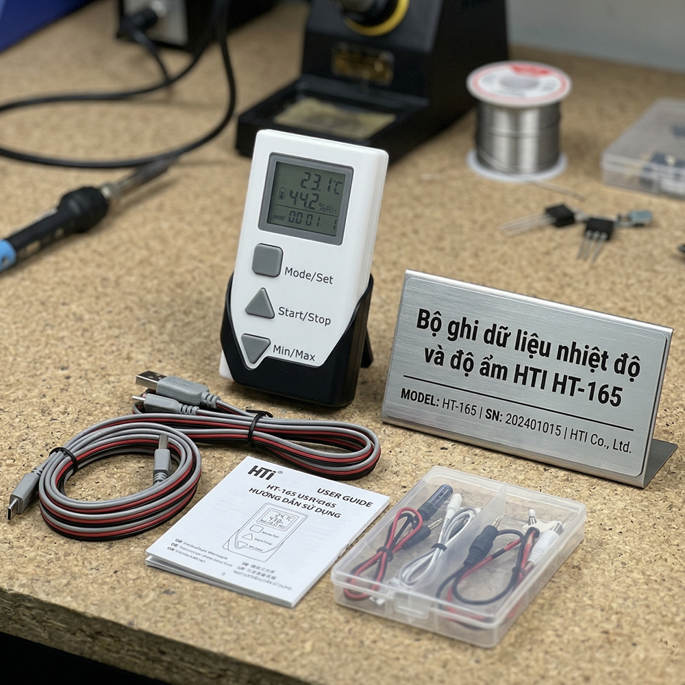Bộ Ghi Dữ Liệu Nhiệt Độ Và Độ Ẩm HTI HT-165 6 Bộ Ghi Dữ Liệu Nhiệt Độ Và Độ Ẩm HTI HT-165 - Ảnh 3