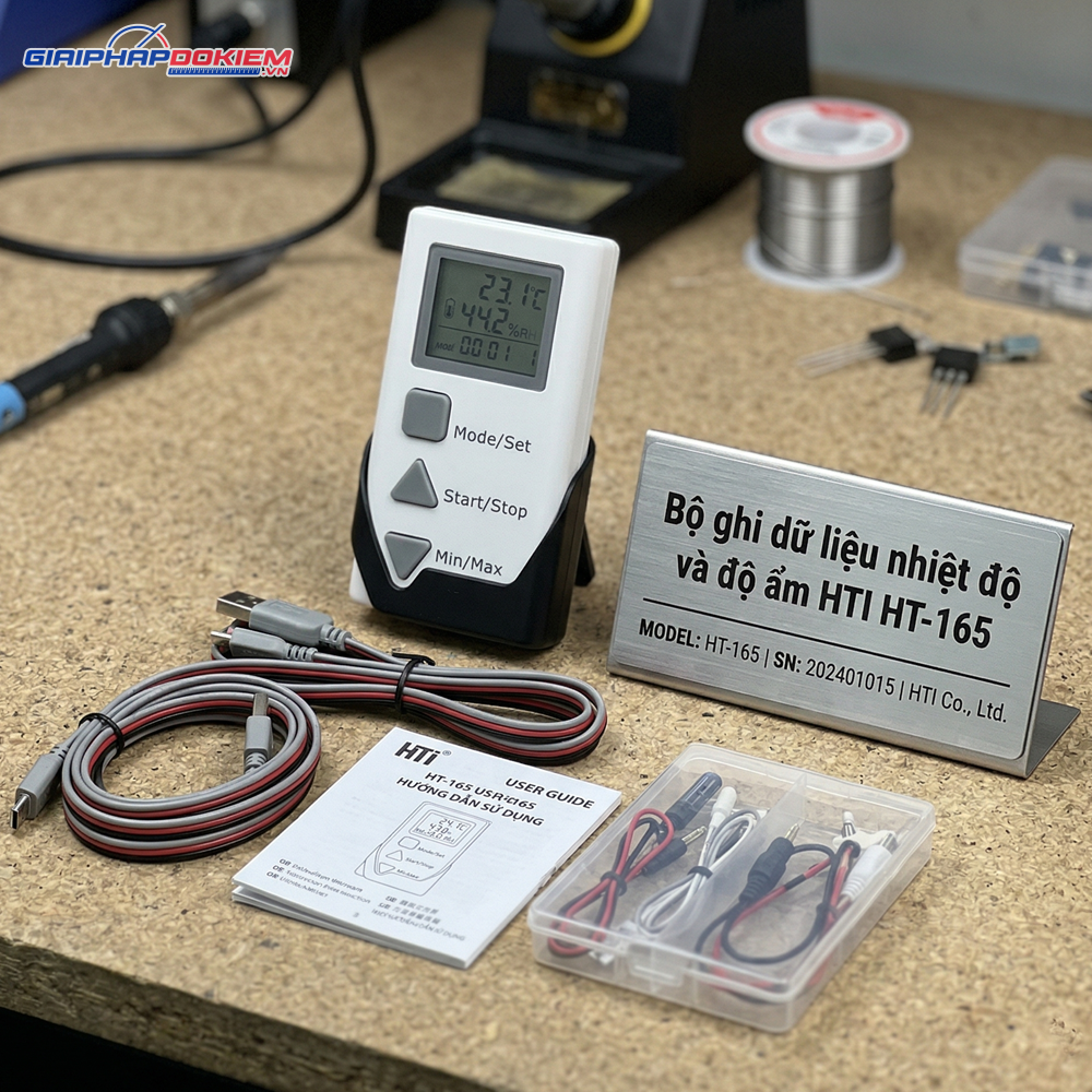 Bộ Ghi Dữ Liệu Nhiệt Độ Và Độ Ẩm HTI HT-165 6 Bộ Ghi Dữ Liệu Nhiệt Độ Và Độ Ẩm HTI HT-165 - Ảnh 3