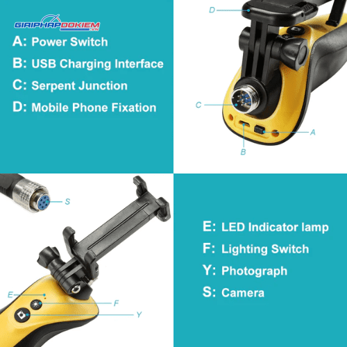 Camera Nội Soi WI-FI HTI HT-669 9 Camera Nội Soi WI-FI HTI HT-669 - Ảnh 5