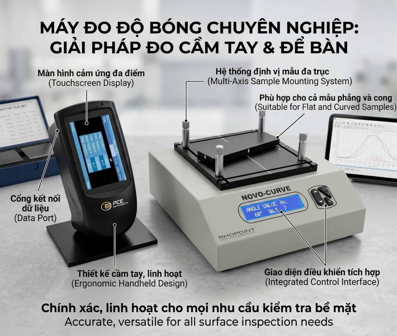 Phân loại máy đo độ bóng