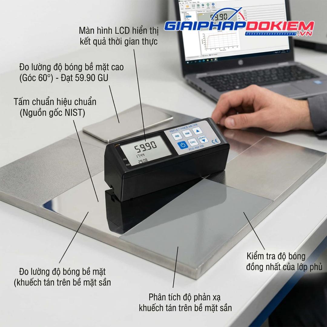 Ứng dụng thực tế của máy đo độ bóng