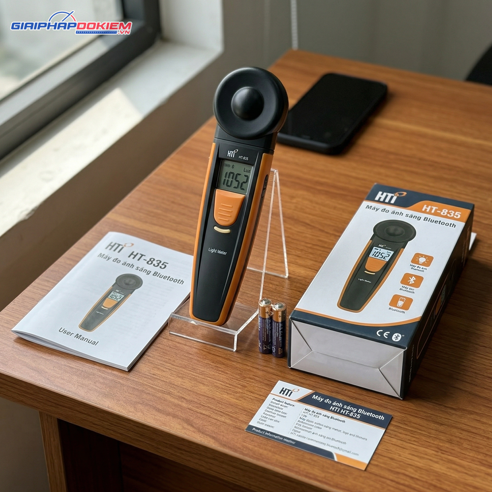 Máy Đo Ánh Sáng Bluetooth HTI HT-835 6 Máy Đo Ánh Sáng Bluetooth HTI HT-835 - Ảnh 3
